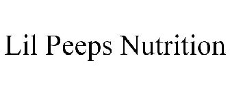LIL PEEPS NUTRITION