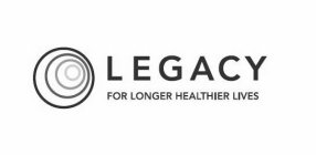 LEGACY FOR LONGER HEALTHIER LIVES