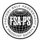 FSA-PS Â· FACTORY SELF ASSESSMENT Â· PRODUCT SAFETY