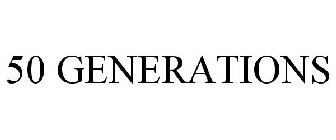 50 GENERATIONS