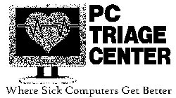 PC TRIAGE CENTER WHERE SICK COMPUTERS GET BETTER PC TRIAGE CENTER