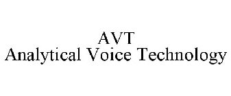AVT ANALYTICAL VOICE TECHNOLOGY