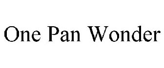 ONE PAN WONDER