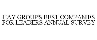 HAY GROUP'S BEST COMPANIES FOR LEADERS ANNUAL SURVEY