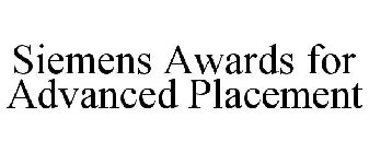 SIEMENS AWARDS FOR ADVANCED PLACEMENT