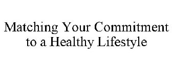 MATCHING YOUR COMMITMENT TO A HEALTHY LIFESTYLE