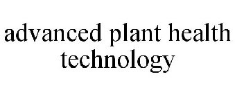 ADVANCED PLANT HEALTH TECHNOLOGY