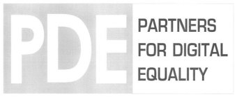 PDE PARTNERS FOR DIGITAL EQUALITY