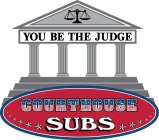 COURTHOUSE SUBS YOU BE THE JUDGE