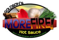 GOLDSON'S MOREFIRE! HOT SAUCE FLAVOR FILLED JAMAICAN JERK HERBS AND SPICES