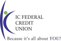 IC IC FEDERAL CREDIT UNION BECAUSE IT'S ALL ABOUT YOU!