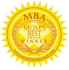 MBA MOM'S BEST AWARD WINNER WWW.MOMSBESTAWARD.COM