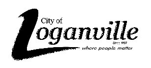 CITY OF LOGANVILLE SINCE 1887 WHERE PEOPLE MATTER