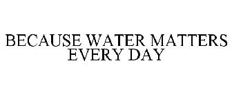 BECAUSE WATER MATTERS EVERY DAY