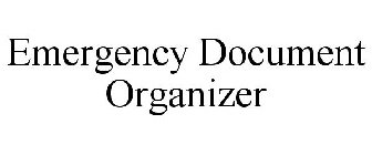 EMERGENCY DOCUMENT ORGANIZER