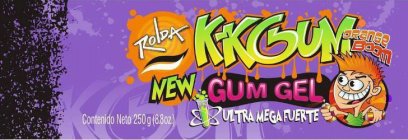 ROLDA K-KGUM ORANGE BOOM NEW GUM GEL ULTRA MEGA FUERTE CONTENIDO NETO 250 G (8.8OZ.)