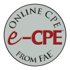 E-CPE ONLINE CPE SM FROM FAE