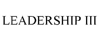 LEADERSHIP III