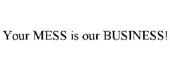 YOUR MESS IS OUR BUSINESS!