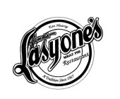 FAMOUS LASYONE'S MEAT PIE RESTAURANT A TRADITION SINCE 1967 EAT HEARTY