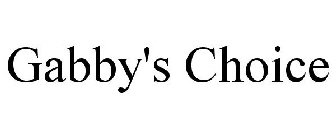 GABBY'S CHOICE
