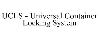 UCLS - UNIVERSAL CONTAINER LOCKING SYSTEM