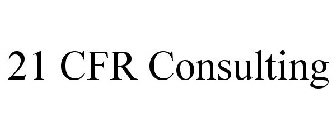 21 CFR CONSULTING