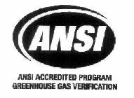 ANSI ANSI ACCREDITED PROGRAM GREENHOUSE GAS VERIFICATION