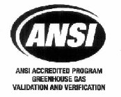 ANSI ANSI ACCREDITED PROGRAM GREENHOUSE GAS VALIDATION AND VERIFICATION