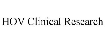 HOV CLINICAL RESEARCH
