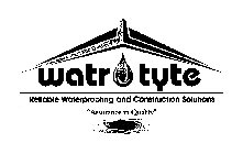 WATR TYTE RELIABLE WATERPROOFING AND CONSTRUCTION SOLUTIONS 