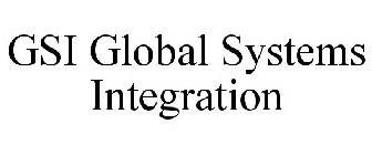 GSI GLOBAL SYSTEMS INTEGRATION