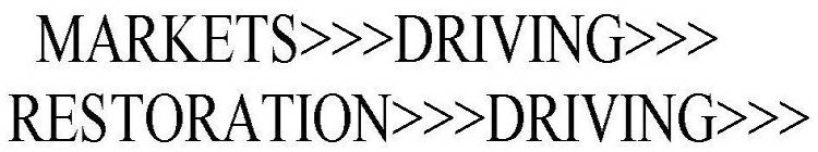 MARKETS>>>DRIVING>>>RESTORATION>>>DRIVING>>>