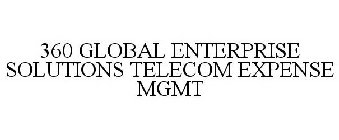 360 GLOBAL ENTERPRISE SOLUTIONS TELECOM EXPENSE MGMT