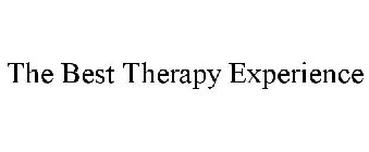 THE BEST THERAPY EXPERIENCE