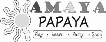 AMAYA PAPAYA PLAY · LEARN · PARTY · SHOP