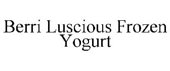 BERRI LUSCIOUS FROZEN YOGURT