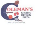 COLEMAN'S SPORTS DESIGN PIZZA 