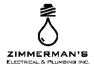 ZIMMERMAN'S ELECTRICAL & PLUMBING INC.
