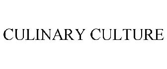 CULINARY CULTURE