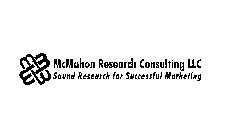 MCMAHON RESEARCH CONSULTING LLC SOUND RESEARCH FOR SUCCESSFUL MARKETING