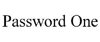 PASSWORD ONE