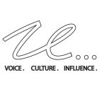 U... VOICE. CULTURE. INFLUENCE.