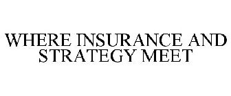 WHERE INSURANCE AND STRATEGY MEET