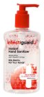 INFECTIGUARD INSTANT HAND SANITIZER MOISTURIZING WITH VITAMIN E & ALOE KILLS GERMS, NOT YOUR HANDS KILLS 99.99% OF HARMFUL GERMS MOISTURIZING