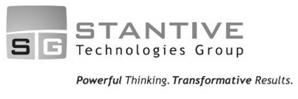 STG STANTIVE TECHNOLOGIES GROUP POWERFULTHINKING. TRANSFORMATIVE RESULTS.