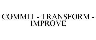 COMMIT - TRANSFORM - IMPROVE