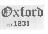 OXFORD EST. 1231