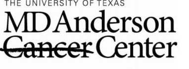 THE UNIVERSITY OF TEXAS MD ANDERSON CANCER CENTER