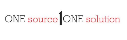 ONE SOURCE 1 ONE SOLUTION
